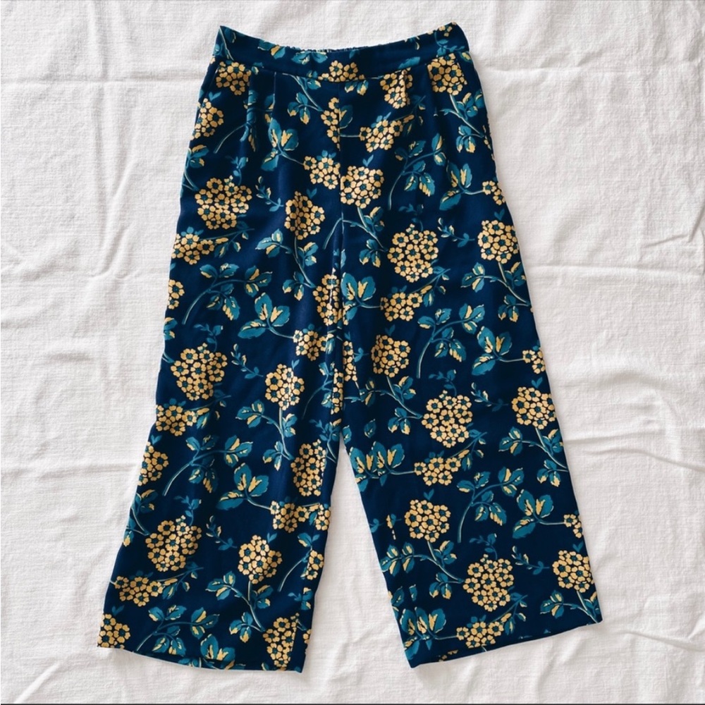 J.Crew Floral Wide Leg Pants